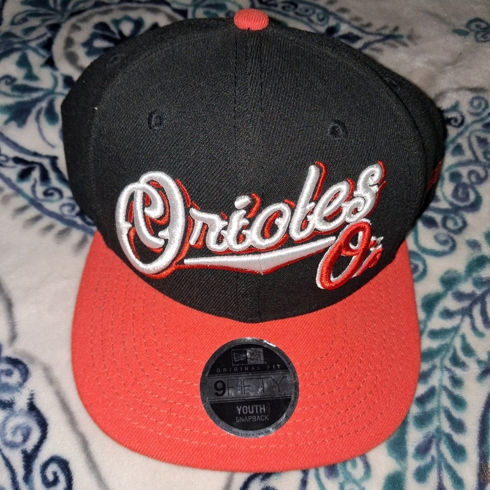 New Era 9FIFTY Baltimore Orioles Snapback Baseball Hat Youth One Size Adjustable